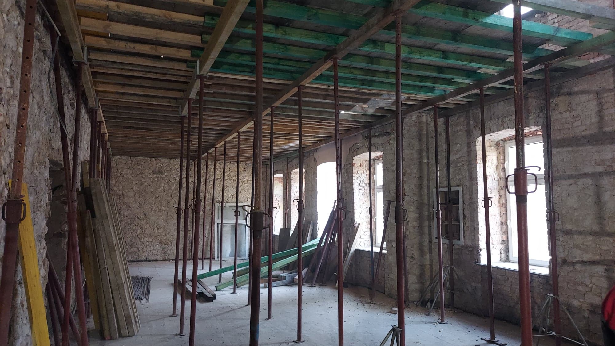 Postęp prac remontowych domu parafialnego w Częstochowie